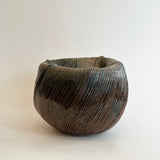"Combed" Vase - Faceted - Large • May25 • TH0301