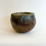 "Combed" Vase - Faceted - Large • May25 • TH0301