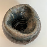 "Combed" Vase - Faceted - Large • May25 • TH0301