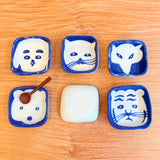 Animal Dishes - Blue & White - XS