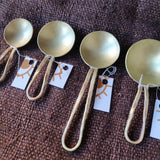 Brass Loop-Handled Measuring Spoons