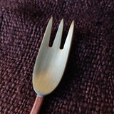 Brass & Copper "Bean" Forks