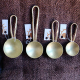 Brass Loop-Handled Measuring Spoons
