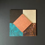 Japanese Oxidised Copper Coaster Set