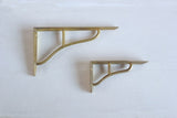 Shelf Brackets in Solid Brass
