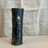Tall Cylinder Vase - Non-Glazed (Black)