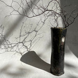 Tall Cylinder Vase - Non-Glazed (Black)