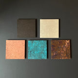 Japanese Oxidised Copper Coaster Set
