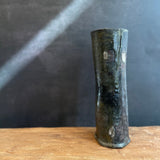 Tall Cylinder Vase - Non-Glazed (Black)