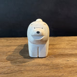 Japanese Carved Wooden Dog - Chow
