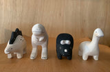 Japanese Carved Wooden Dinosaurs