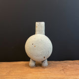 Small White 2 Footed "Pod" Vase - 2022