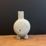 Small White 2 Footed "Pod" Vase - 2022