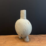 Small White 2 Footed "Pod" Vase - 2022