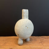 Small White 2 Footed "Pod" Vase - 2022