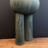 Large Green 2 Footed "Pod" Vase - 2022
