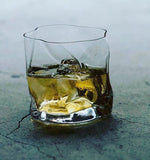 "Crumple" Old-Fashioned Tumblers / Whiskey Glasses