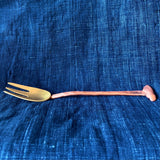 Brass & Copper "Bean" Forks