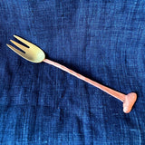 Brass & Copper "Bean" Forks