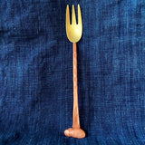Brass & Copper "Bean" Forks