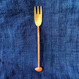 Brass & Copper "Bean" Forks