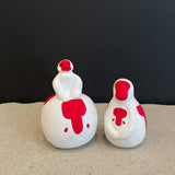 Japanese Ceramic Snow Monkey Rattles