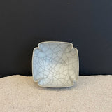 Japanese Small Square Ceramic Dish by Shino Takada