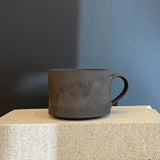 Japanese Dark Ceramic Mug by Shino Takada