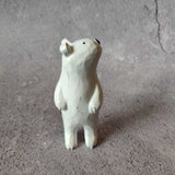 Japanese Carved Wooden Polar Bears (Standing)