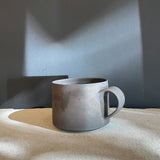Japanese Dark Ceramic Mug by Shino Takada