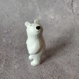 Japanese Carved Wooden Polar Bears (Standing)