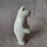 Japanese Carved Wooden Polar Bears (Standing)
