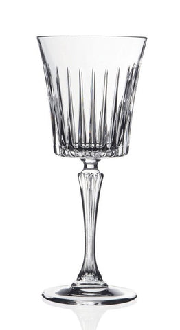 Pressed Crystal Wine Glass Timeless