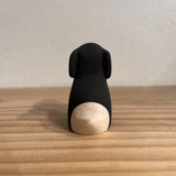 Japanese Carved Wooden Dog - Beagle