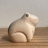 Japanese Carved Wooden Frog