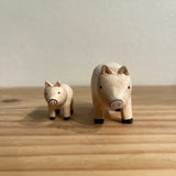 Japanese Carved Wooden Animal Pairs