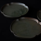 Shallow Plate in Black Iron Glaze by Ono Rina