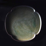 Shallow Plate in Black Iron Glaze by Ono Rina