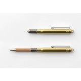 Traveler's Company - Brass Ballpoint Pen with Wooden Grip