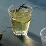 Striped Hand Engraved Crystal Glasses