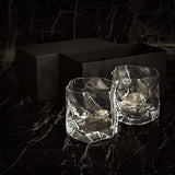 "Crumple" Old-Fashioned Tumblers / Whiskey Glasses