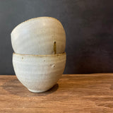 Japanese White Ceramic Teacups (pairs)