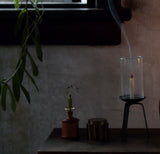 Takazawa - Glass & Cast Iron Candle Holder