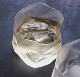 "Crumple" Old-Fashioned Tumblers / Whiskey Glasses