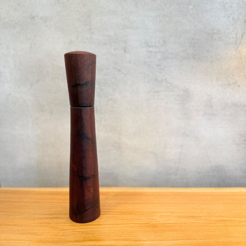 Hand-Turned Wooden Mill #02 - Redgum