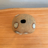 Orb Vase #01 - White Spot on Terracotta