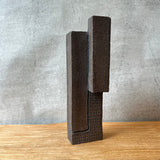 Block Vase - Dark Brown - Medium
