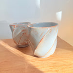 "Shino" Cups - Twist Faceted • May25 • TH0904