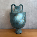 Vase - Urn-Shaped - Green Speckle - Large #02 • Dec24