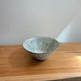 Breakfast Bowl #05 - Carved - Grey / Green